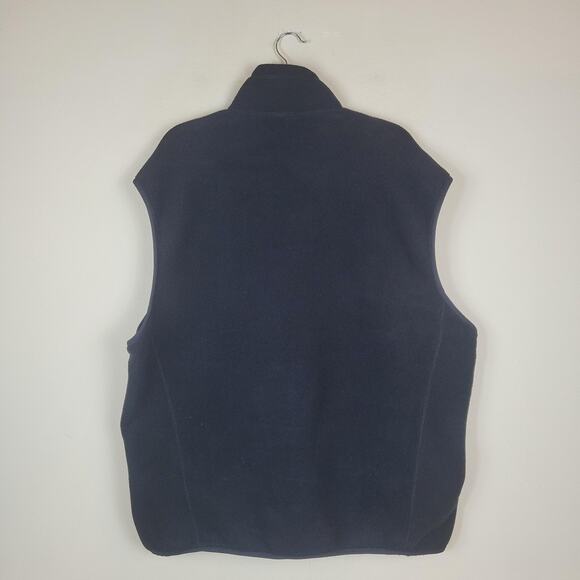 Patagonia Synchilla Vest Mens XXL Black Fleece Full Zip Pockets Warm Outdoors - Picture 2 of 9